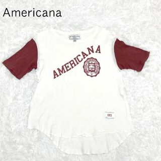 アメリカーナ(AMERICANA)の人気　Americana アメリカーナ　ベースボール　ラグラン　ロゴ　Tシャツ(Tシャツ(半袖/袖なし))