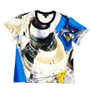 ルイヴィトン(LOUIS VUITTON)の【美品】LOUIS VUITTON ルイヴィトン 宇宙船  ロケットTシャツ L(Tシャツ/カットソー(半袖/袖なし))