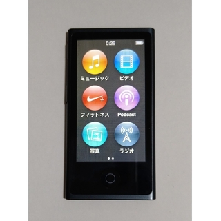 アイポッド(iPod)のiPod Nano 16GB 第7世代 スペースグレイ(ポータブルプレーヤー)