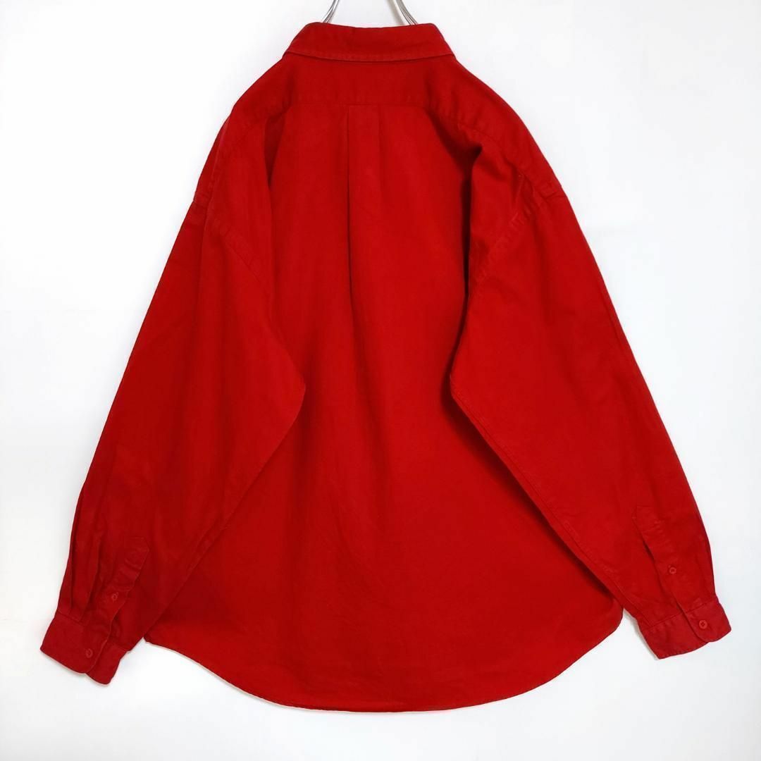 Karl Kani(カールカナイ)のKARL KANI カールカナイ ロゴ刺繍シャツ 無地 2XL レッド 赤 紺 メンズのトップス(Tシャツ/カットソー(半袖/袖なし))の商品写真