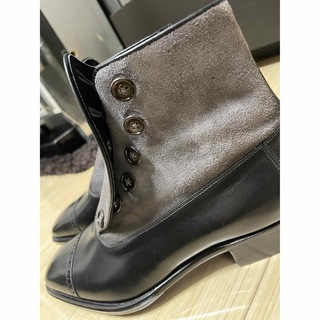 OTSUKA SHOE - 大塚製靴 M5-102 ボタンブーツ ブラック/グレー サイズ 
