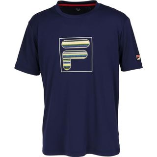 フィラ(FILA)のFILA フィラ テニスウェア 半袖Tシャツ VM5622ネイビー メンズL新品(ウェア)