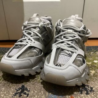 バレンシアガ(Balenciaga)のBALENCIAGA バレンシアガ トラックトレーナー クリア グレー(スニーカー)