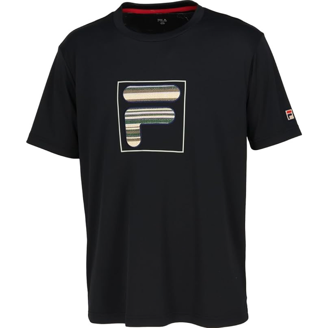 FILA(フィラ)のFILA フィラ テニスウェア 半袖Tシャツ VM5622ブラック メンズL新品 スポーツ/アウトドアのテニス(ウェア)の商品写真