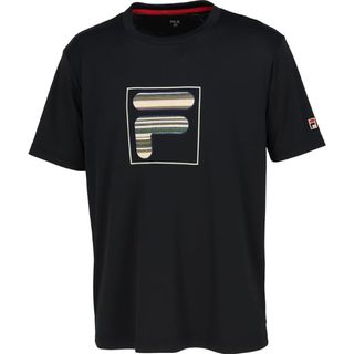 フィラ(FILA)のFILA フィラ テニスウェア 半袖Tシャツ VM5622ブラック メンズL新品(ウェア)