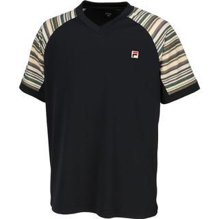 フィラ(FILA)のFILA フィラ テニスウェア 半袖Tシャツ VM5620ブラック メンズM新品(ウェア)