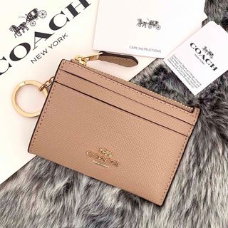 コーチ(COACH)の新品☆COACH コインケース　ベージュ レザー コインケース(コインケース)