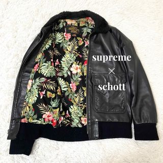 Supreme - 美品　supreme × schott 12ss A2 レザージャケット　M