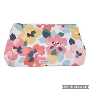 キャスキッドソン(Cath Kidston)の◆ キャスキッドソン マットジップコスメティックバッグ ペインテッドパンジー(ポーチ)