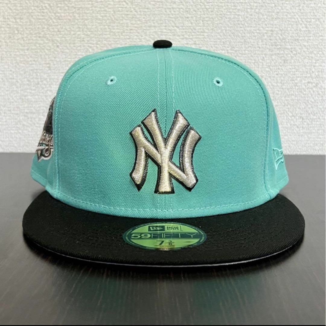 NEW ERA(ニューエラー)のNew Eraニューヨークヤンキース ティファニーブルー 白7 3/8 メンズの帽子(キャップ)の商品写真