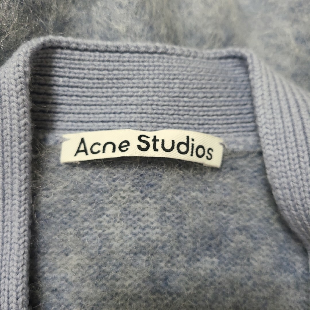 Acne Studios(アクネストゥディオズ)のAcne studios ウールモヘアカーディガン デニムブルー レディースのトップス(カーディガン)の商品写真