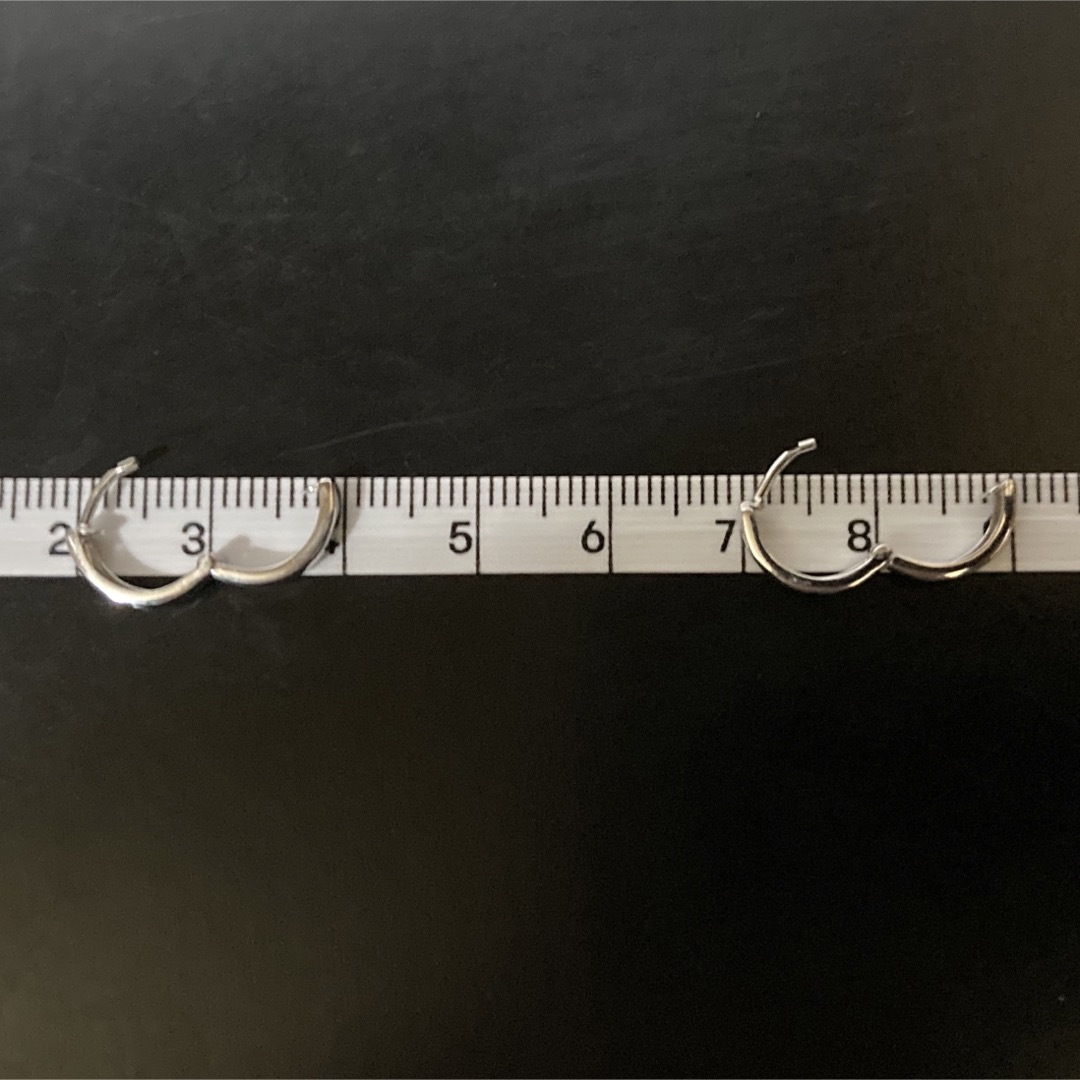 K14WG フープ中折れピアス メンズのアクセサリー(ピアス(両耳用))の商品写真