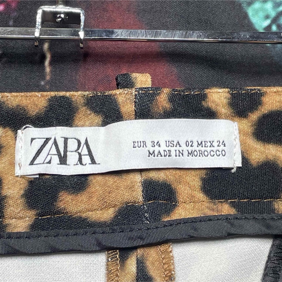 ZARA(ザラ)のZARA ザラ レオパードボトムス size MEX 24 レディースのパンツ(カジュアルパンツ)の商品写真