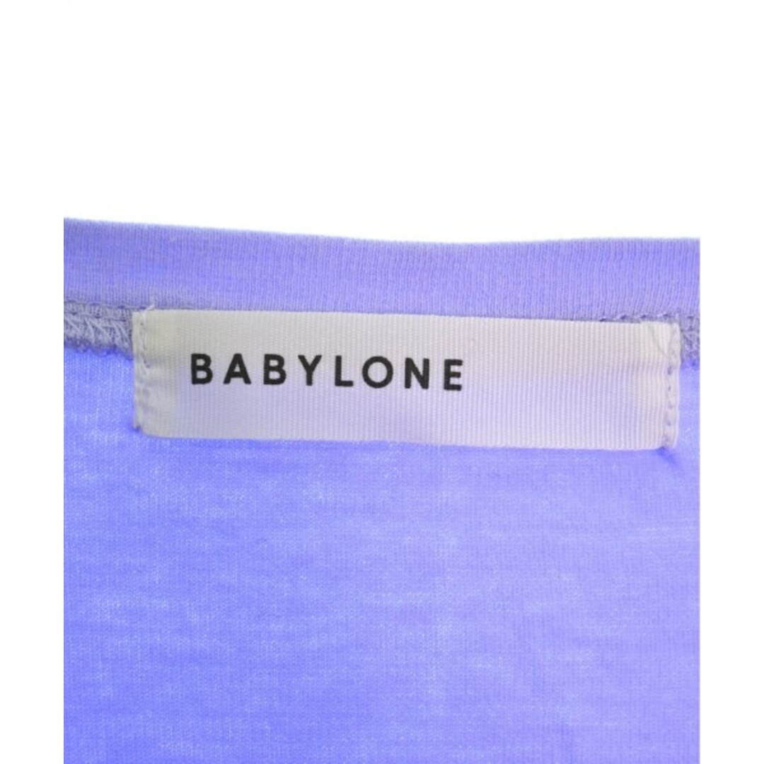 BABYLONE(バビロン)のBABYLONE バビロン Tシャツ・カットソー 38(M位) 紫 【古着】【中古】 レディースのトップス(カットソー(半袖/袖なし))の商品写真