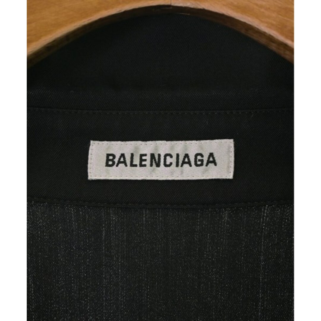 Balenciaga(バレンシアガ)のBALENCIAGA バレンシアガ カジュアルシャツ 34(XXS位) 黒 【古着】【中古】 レディースのトップス(シャツ/ブラウス(長袖/七分))の商品写真