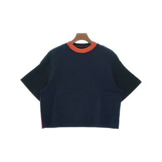 コーヘン(COOHEM)のCoohem コーヘン Tシャツ・カットソー M 紺x黒xオレンジ 【古着】【中古】(カットソー(半袖/袖なし))