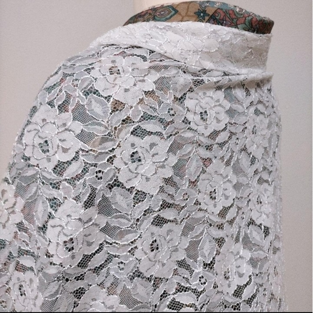 レース羽織　白銀薔薇　マーガレット レディースの水着/浴衣(着物)の商品写真
