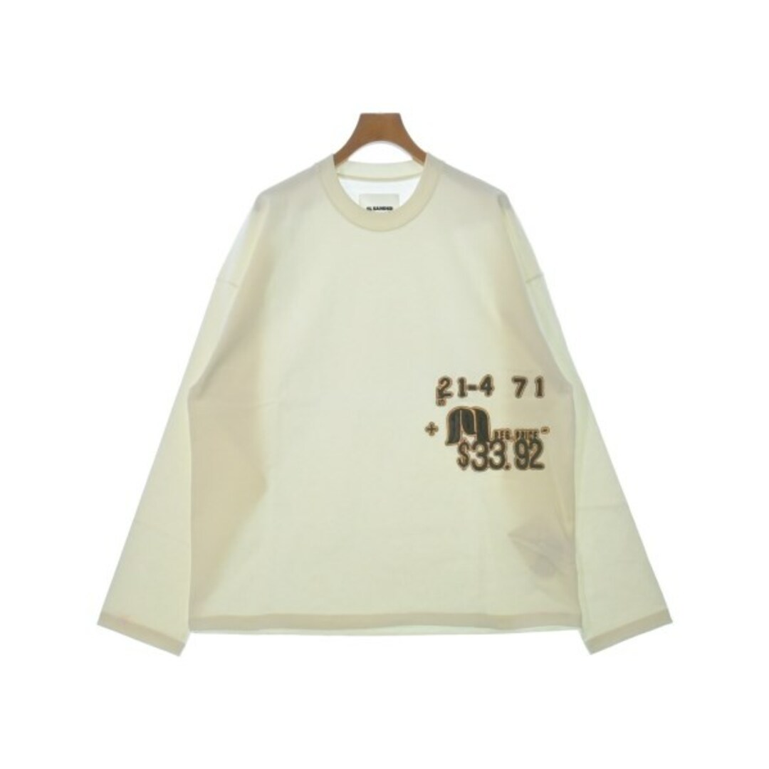 Jil Sander(ジルサンダー)のJIL SANDER ジルサンダー Tシャツ・カットソー 38(S位) 白 【古着】【中古】 メンズのトップス(Tシャツ/カットソー(半袖/袖なし))の商品写真