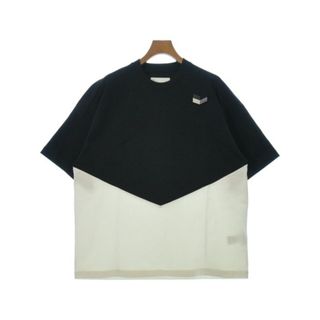 ジルサンダー(Jil Sander)のJIL SANDER ジルサンダー Tシャツ・カットソー L 白x黒 【古着】【中古】(Tシャツ/カットソー(半袖/袖なし))