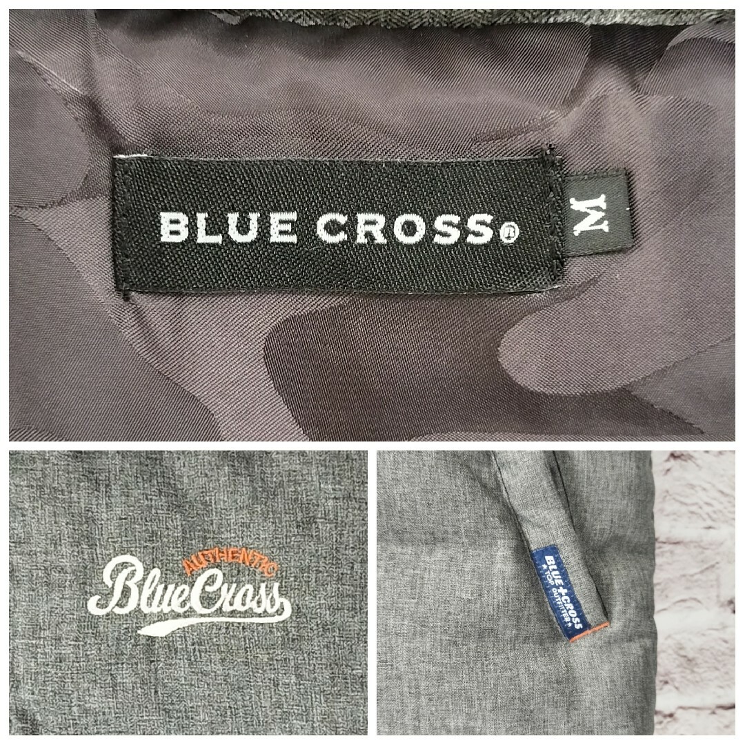 bluecross(ブルークロス)の【美品】ブルークロス BLUE CROSS ダウンベスト ロゴ刺繍 メンズのジャケット/アウター(ダウンベスト)の商品写真