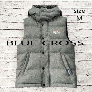bluecross - 【美品】ブルークロス BLUE CROSS ダウンベスト ロゴ刺繍