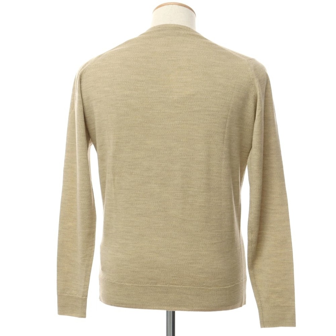 JOHN SMEDLEY(ジョンスメドレー)の【中古】ジョンスメドレー JOHN SMEDLEY ウール Vネック プルオーバーニット ベージュ【サイズM】【メンズ】 メンズのトップス(ニット/セーター)の商品写真