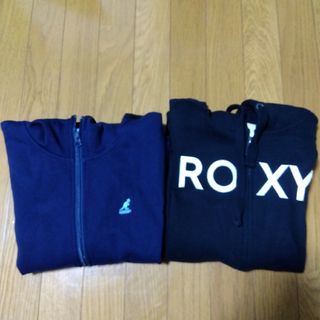 ロキシー(Roxy)の最終値下げ❕【ROXY　KANGOL】裏起毛の暖かいフルジップパーカー/(パーカー)