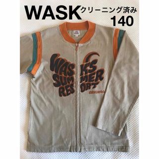 ワスク(WASK)の【クリ－ニング済・美品】WASK★綿カットソ－ ジップアップ ジャンパー★140(ジャケット/上着)