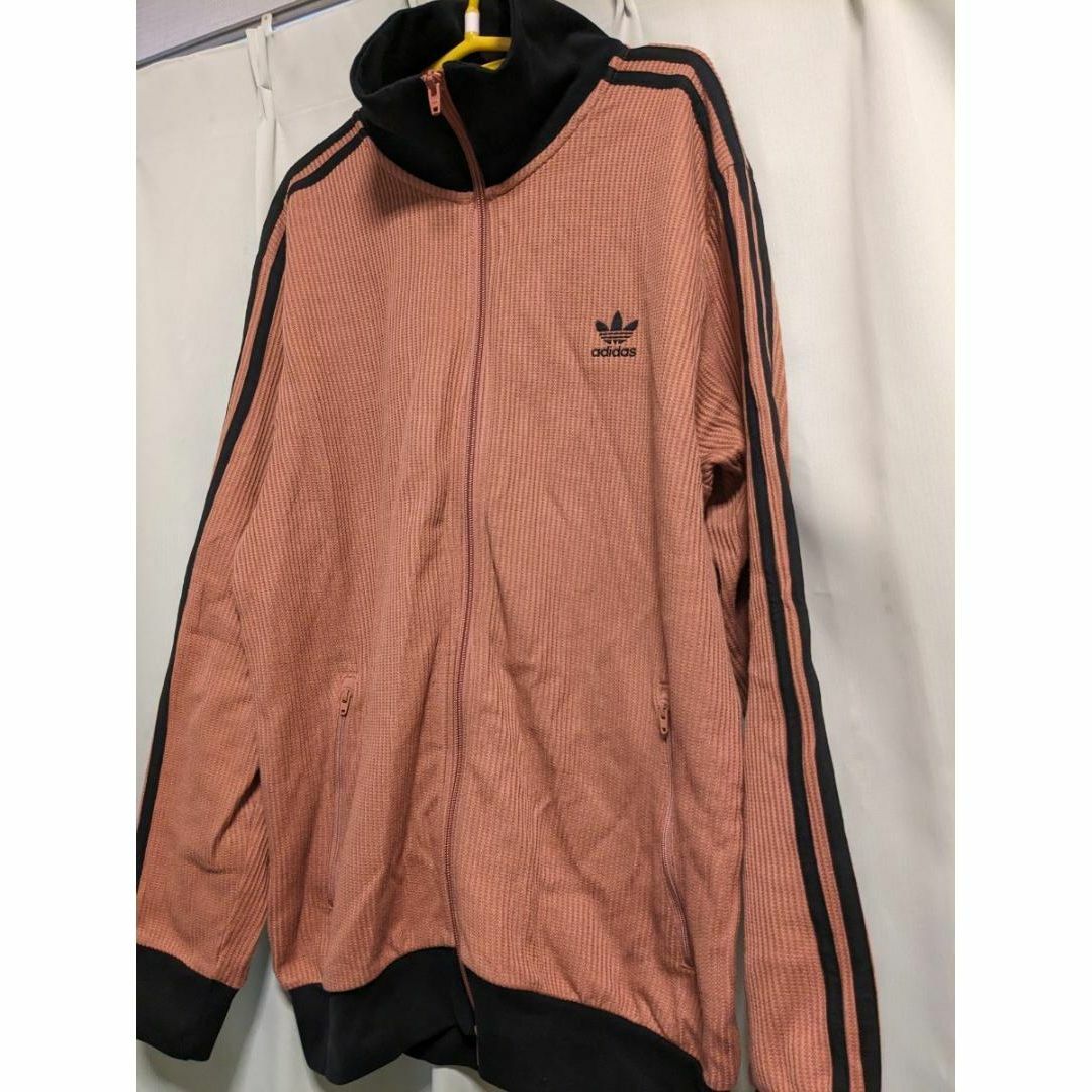 adidas(アディダス)のアディダス ワッフル トラックジャケット 2XL ジャージ ピンク  131 メンズのトップス(ジャージ)の商品写真