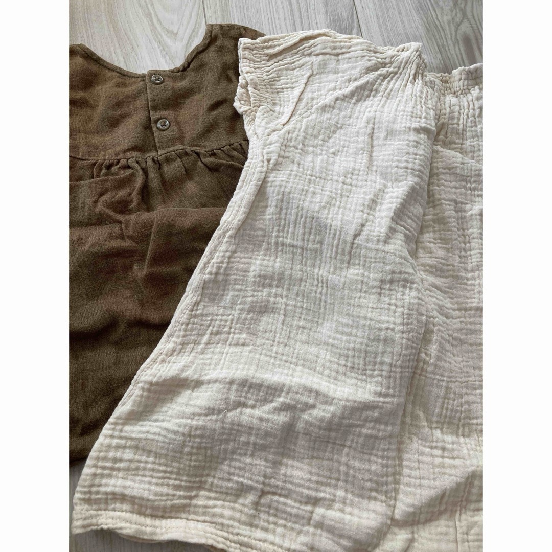 MUJI (無印良品)(ムジルシリョウヒン)の無印　チュニック キッズ/ベビー/マタニティのキッズ服女の子用(90cm~)(ワンピース)の商品写真