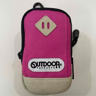 アウトドア(OUTDOOR)のOUTDOOR コンデジ ケース ウエストポーチ アウトドア  ピンク(ボディバッグ/ウエストポーチ)