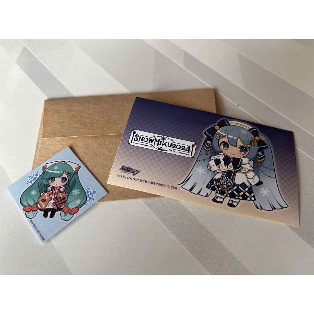 SNOW MIKU 2024 ステッカー＆カード【非売品】 エンタメ/ホビーのコレクション(ノベルティグッズ)の商品写真