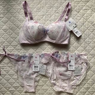 ワコール(Wacoal)のWacoal 重力に負けないBra D65ブラ&ペアショーツMサイズ(ブラ&ショーツセット)