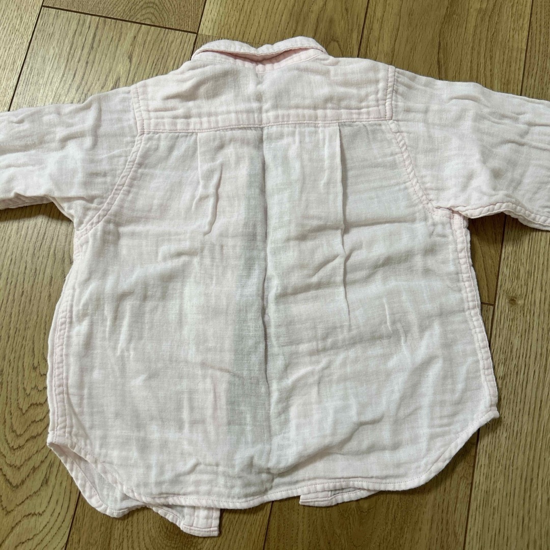 mikihouse(ミキハウス)のミキハウス90センチシャツ　ポケットくま🧸 キッズ/ベビー/マタニティのキッズ服男の子用(90cm~)(ブラウス)の商品写真