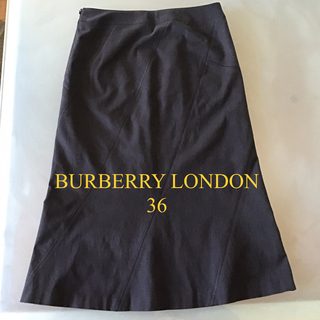 バーバリー(BURBERRY)のBurberry London バーバリーロンドン ひざ下 スカート 36(ロングスカート)