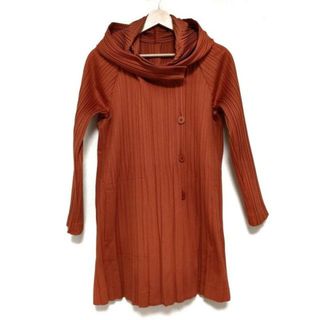 プリーツプリーズイッセイミヤケ(PLEATS PLEASE ISSEY MIYAKE)のPLEATS PLEASE(プリーツプリーズ) コート サイズ2 M レディース - オレンジ 長袖/プリーツ/春/秋(その他)