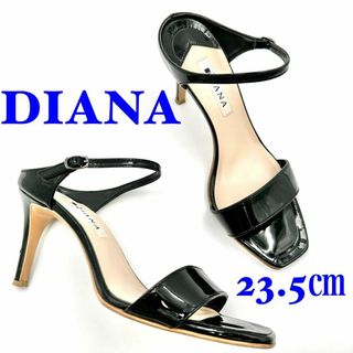 ダイアナ(DIANA)のDIANA ダイアナ サンダル エナメル ブラック 23.5㎝(サンダル)