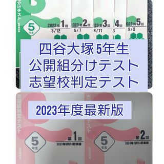 【2023年度最新版】四谷大塚公開組分けテスト＋志望校判定テスト5年生（男子）(語学/参考書)