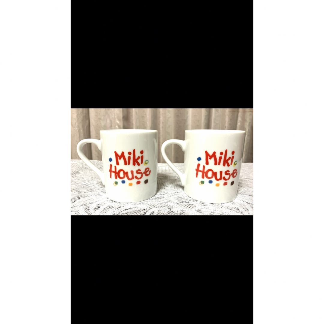 mikihouse(ミキハウス)の☆miki HOUSE マグカップ2個セット(動物柄) インテリア/住まい/日用品のキッチン/食器(グラス/カップ)の商品写真