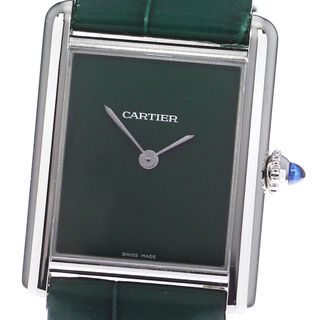 カルティエ(Cartier)のカルティエ CARTIER WSTA0056 タンクマスト LM クォーツ メンズ 美品 _800724(腕時計(アナログ))