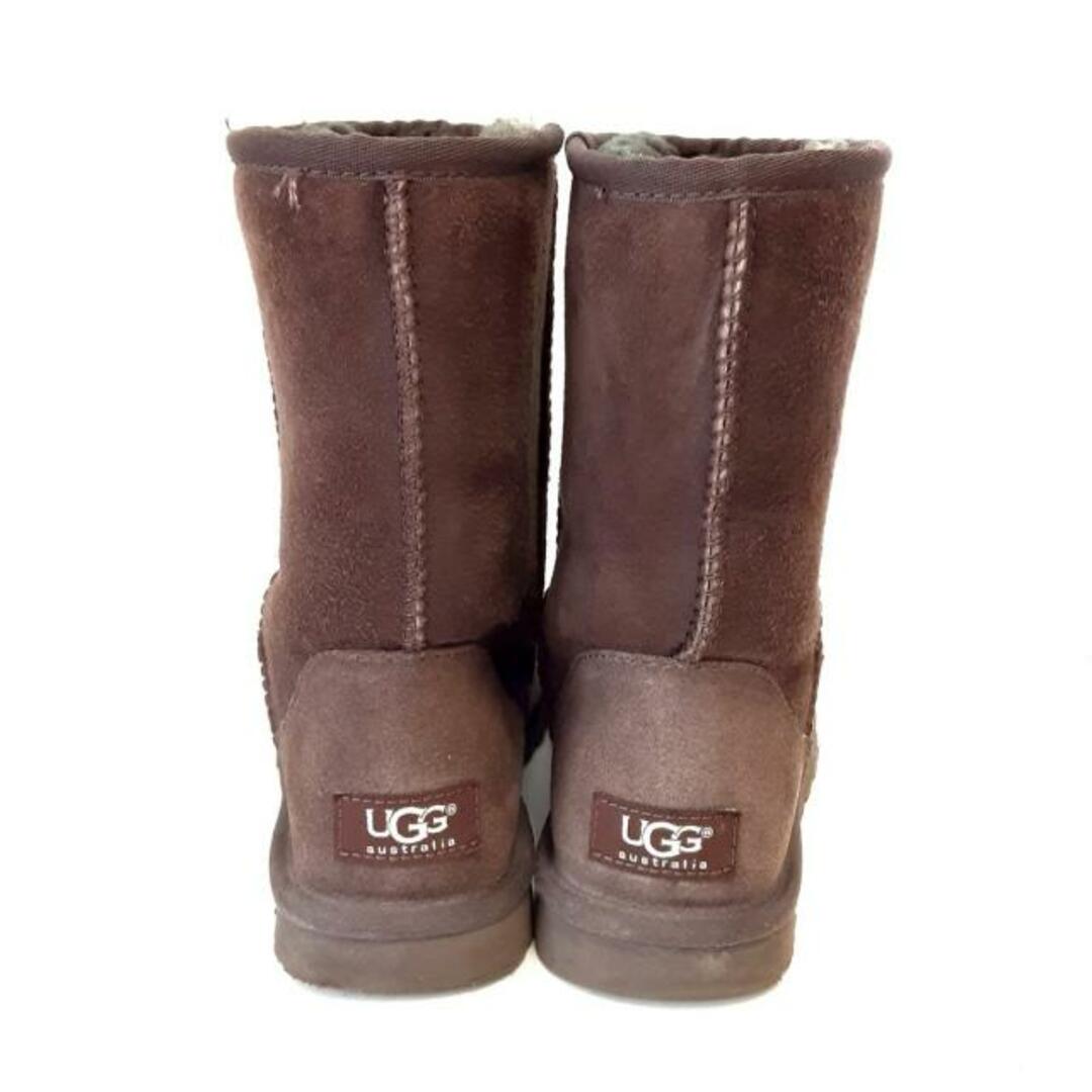 UGG(アグ)のUGG(アグ) ショートブーツ JAPAN 230 レディース - ダークブラウン ムートン レディースの靴/シューズ(ブーツ)の商品写真