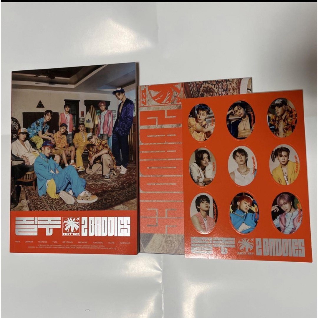 NCT127 2baddies 2形態セット ポスター・ステッカー付き エンタメ/ホビーのCD(K-POP/アジア)の商品写真