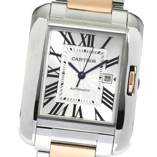 カルティエ(Cartier)のカルティエ CARTIER W5310037 タンクアングレーズLM デイト 自動巻き ボーイズ _792344(腕時計(アナログ))