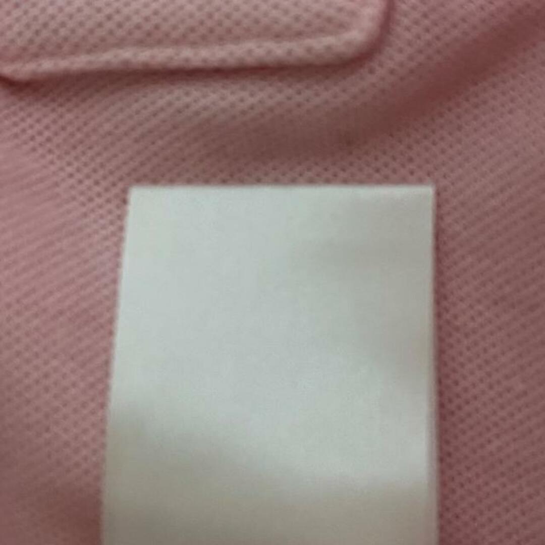 PsychoBunny(サイコバニー) 半袖ポロシャツ サイズM メンズ - ピンク×ダークネイビー メンズのトップス(ポロシャツ)の商品写真
