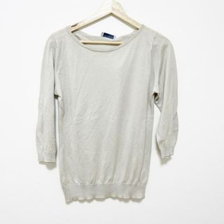 ジョンスメドレー(JOHN SMEDLEY)のJOHN SMEDLEY(ジョンスメドレー) 七分袖カットソー サイズM レディース - グレーベージュ クルーネック(カットソー(長袖/七分))