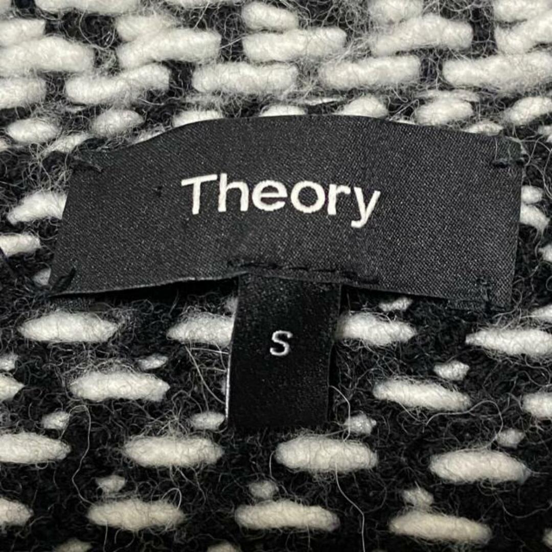 theory(セオリー)のtheory(セオリー) 長袖セーター サイズS レディース - 白×黒 クルーネック/フリンジ レディースのトップス(ニット/セーター)の商品写真