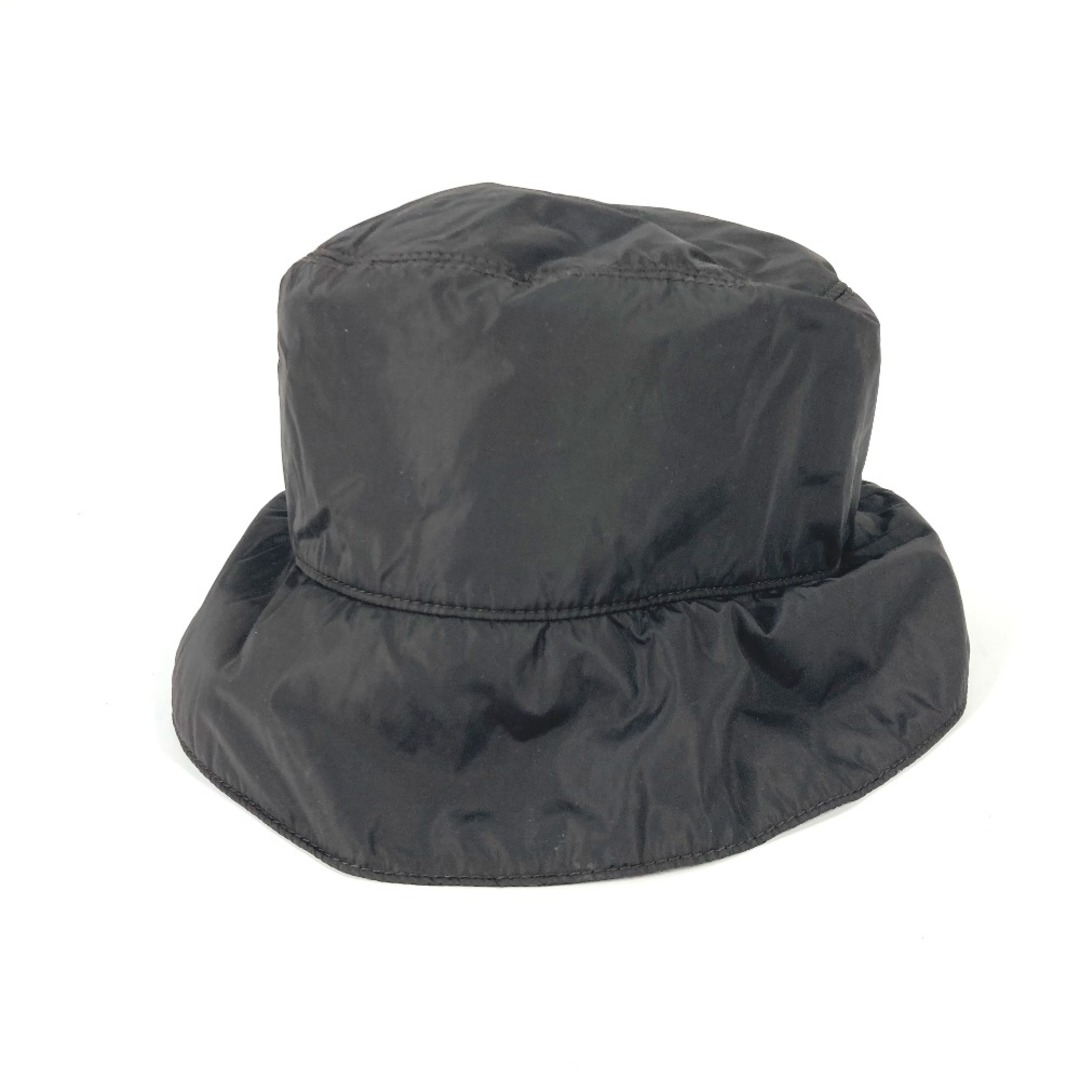 格安販売 プラダ PRADA ロゴ ハット帽 帽子 バケットハット ボブハット ハット ナイロン ダークブラウン