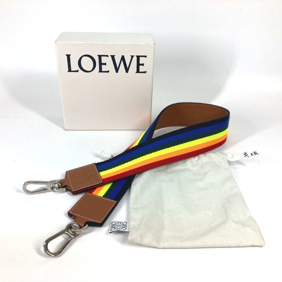 LOEWE(ロエベ)のロエベ LOEWE レインボー ショルダーストラップ キャンバス/レザー マルチカラー 新品同様 スマホ/家電/カメラのスマホアクセサリー(ストラップ/イヤホンジャック)の商品写真