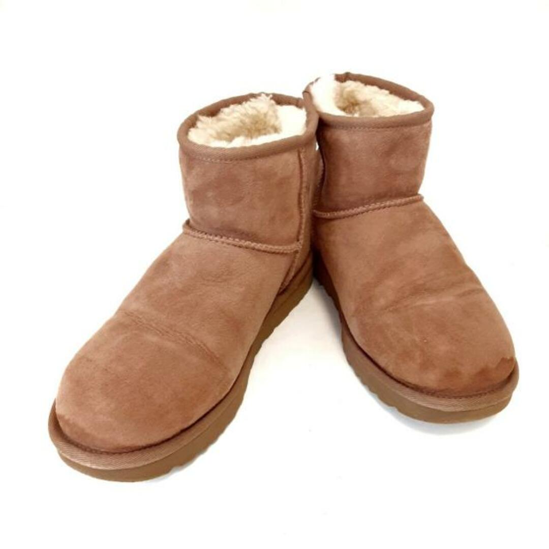 UGG(アグ)のUGG(アグ) ショートブーツ JAPAN 25 レディース - 1016222 ブラウン ムートン レディースの靴/シューズ(ブーツ)の商品写真