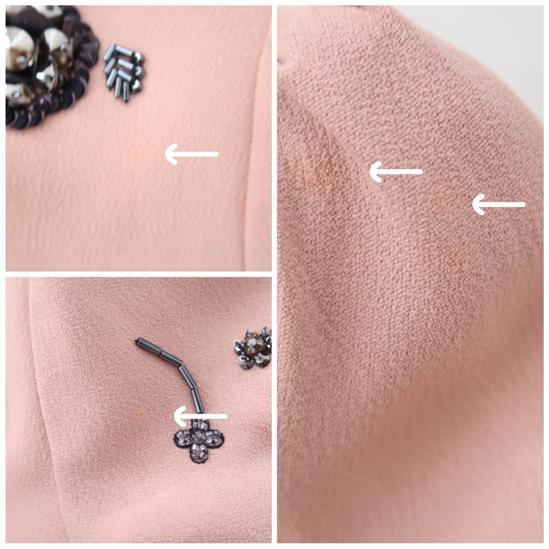 MIU MIU - MIU MIU ビーズ スパンコール ワンピース ピンク 新品 MIU MIU - MIU MIU ビーズ スパンコール ワンピース ピンク 新品